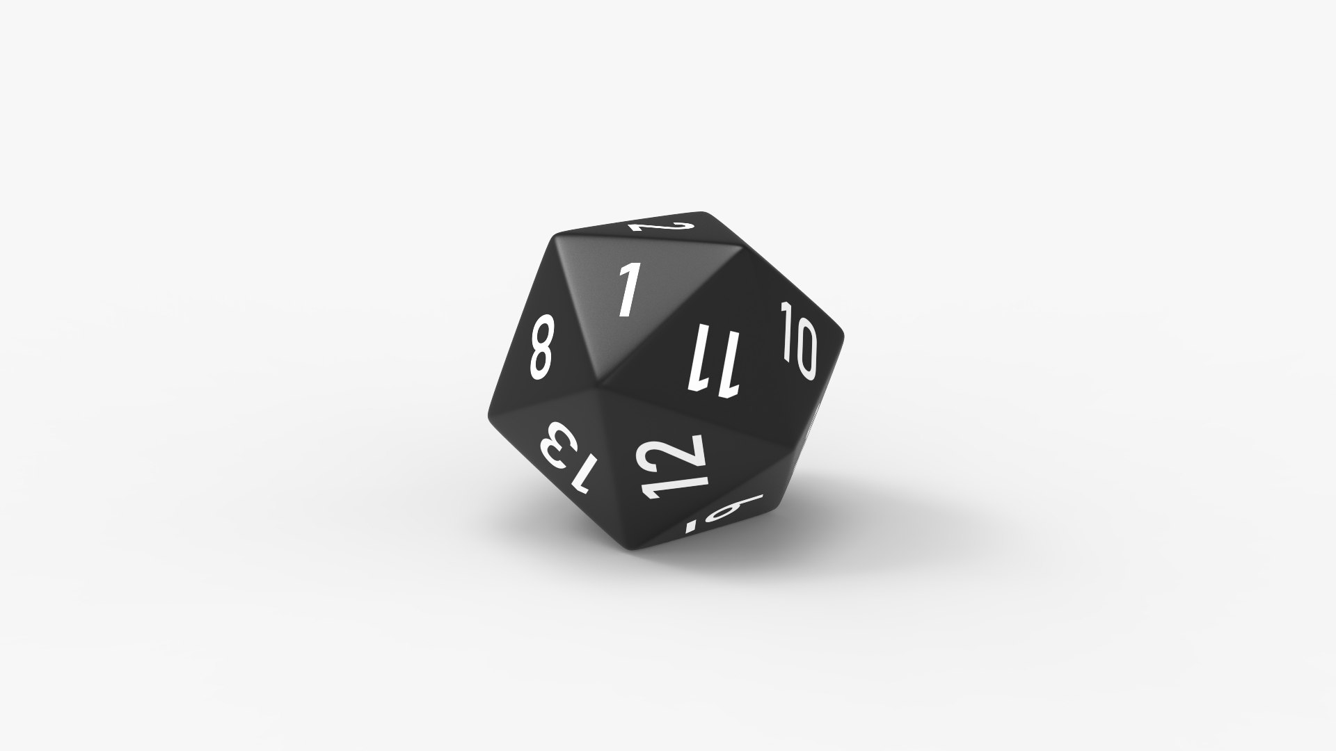 Dice 20 Faces 3D https://p.turbosquid.com/ts-thumb/XK/YPS0Qc/0g/untitled.1406/jpg/1646607291/1920x1080/fit_q87/aa39a5f0465976a1c2ec988164d628d5caaeca3c/untitled.1406.jpg