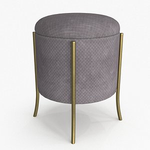 3D Baxley Ottoman Gray model