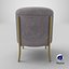 3D Baxley Ottoman Gray model