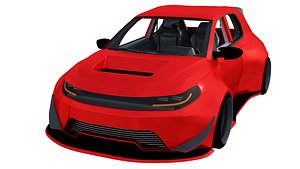 3D model Red Sport Car