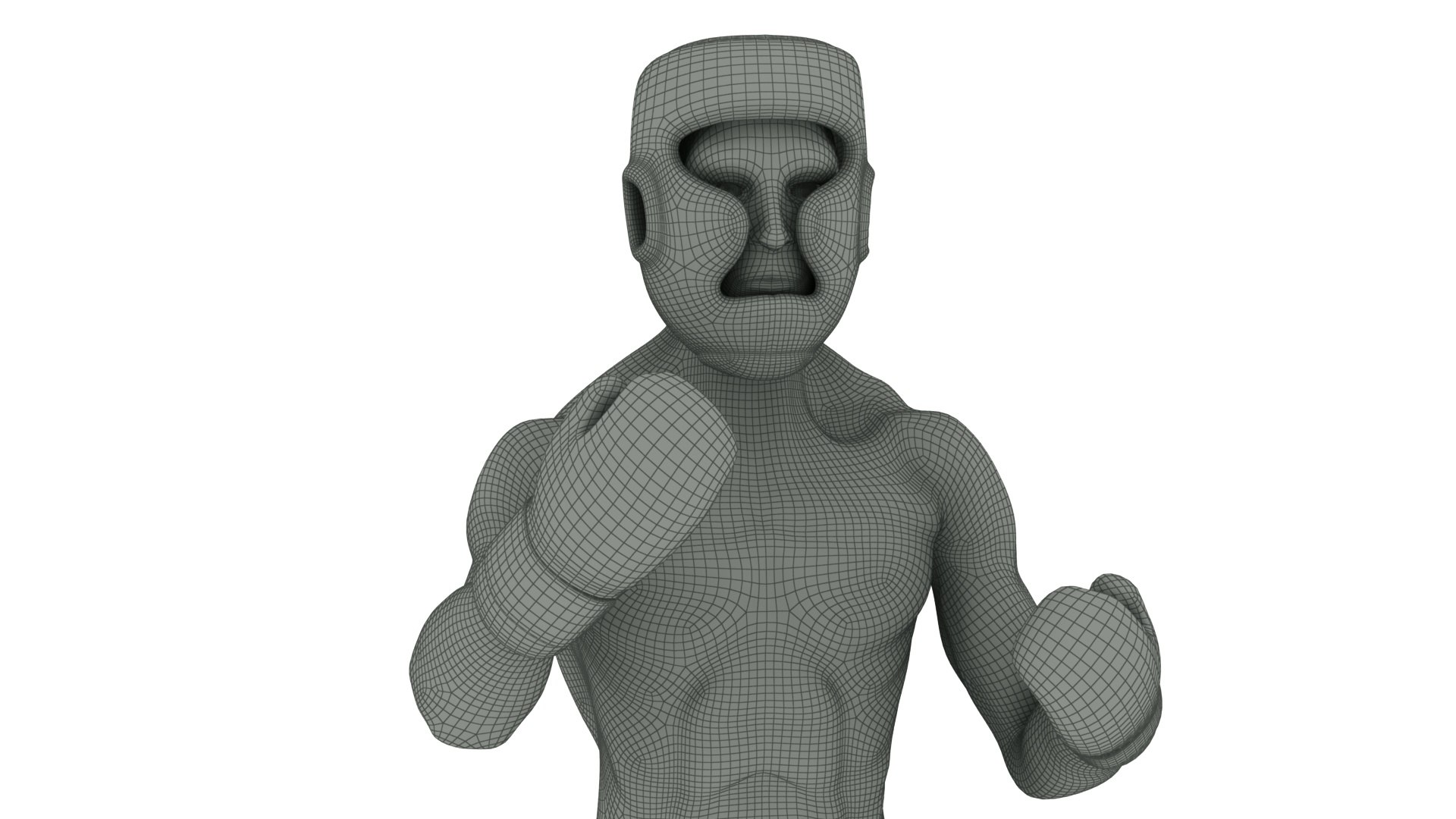 Boxer Man 2 Fighting Pose model - TurboSquid 1956750