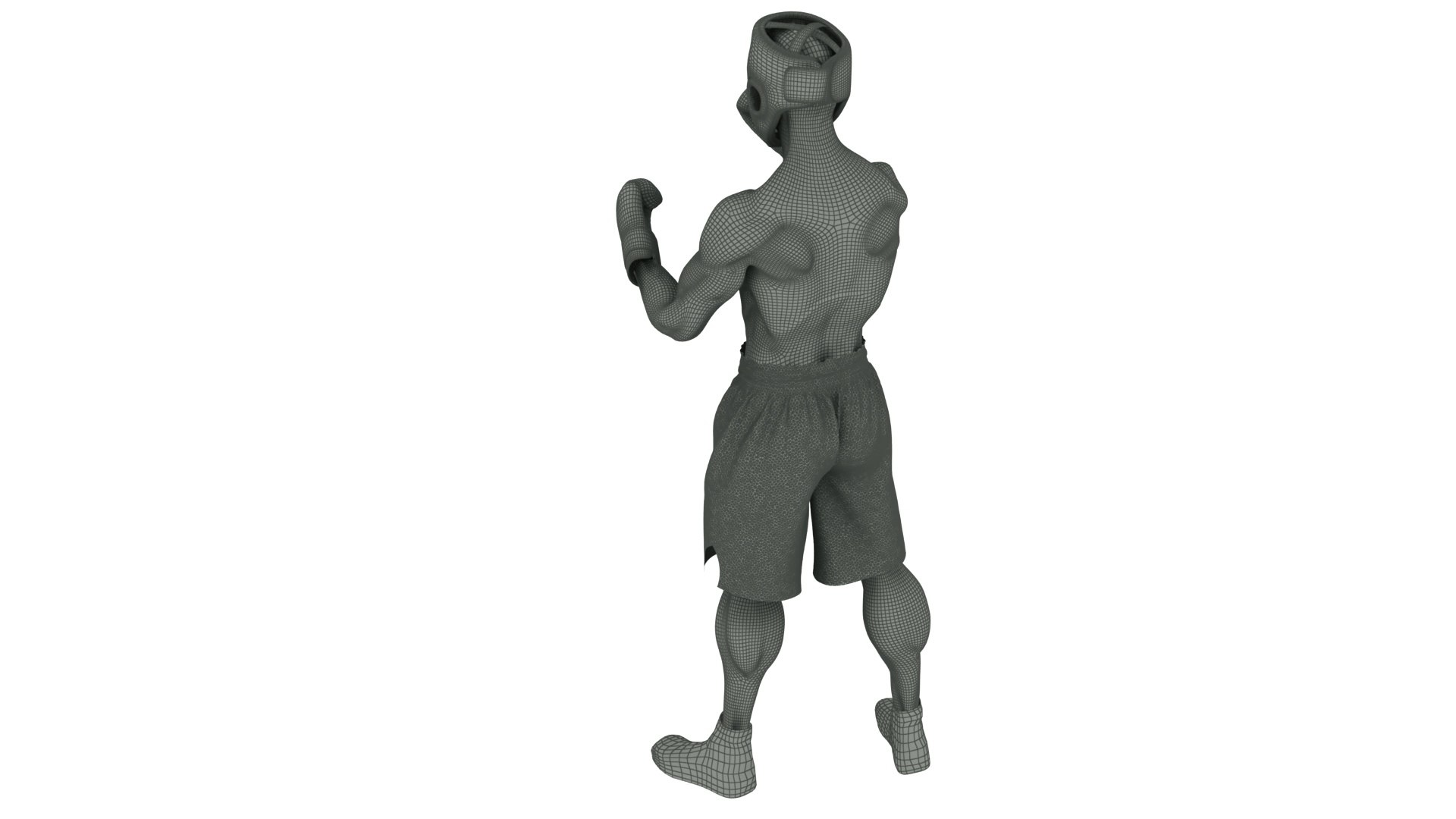 Boxer Man 2 Fighting Pose model - TurboSquid 1956750