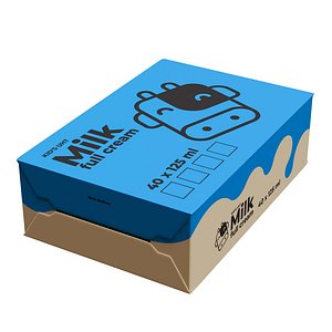 40 x 125 ml milk  carton package