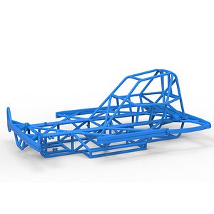 3D Frame of BriSCA Formula 2 Stock Car Scale 1 to 25 model
