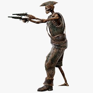 3D PIRATE SKELETON 7 B