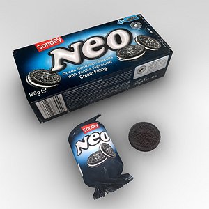 3D neo cookies pack model