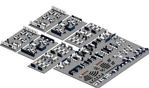 Office Layout Interior Revit Family