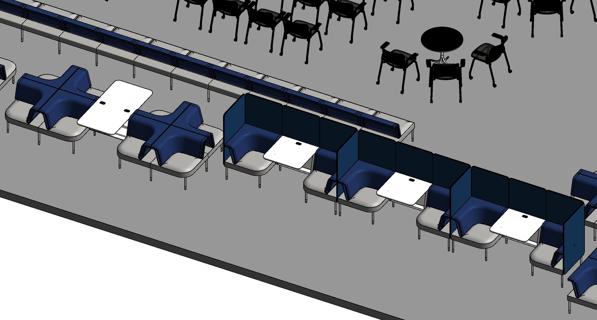 Office Layout Interior Revit Family 3D - TurboSquid 2279494