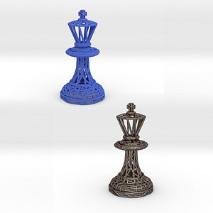king piece chess queen model