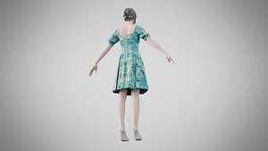 Dress 26 Tropical Horizon 3D model