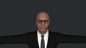 Samuel L Jackson Hyper Realistic Full Body Fully Rigged 3D Character