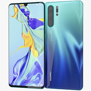 realistic huawei p30 pro 3D model