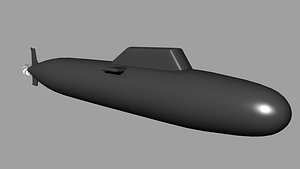 3D 885 ssgn Russian Submarine model