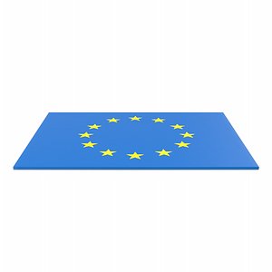 EU Flag 3D model