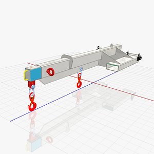 3D FORKLIFT JIB BOOM model
