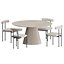 Qua-ndo Chair Plisse Table by MIDJ