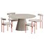 Qua-ndo Chair Plisse Table by MIDJ