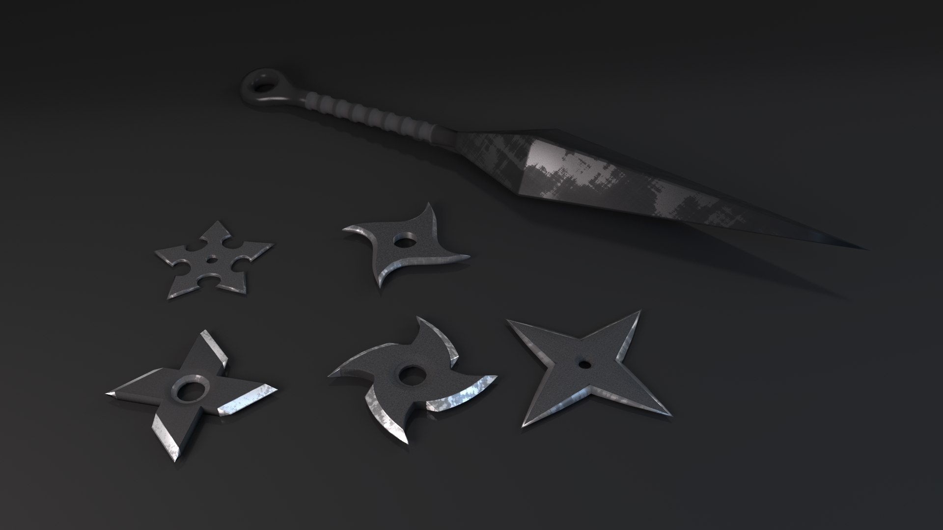 Silver Assassin Throwing Stars - Small Ninja Star Pack - Silver