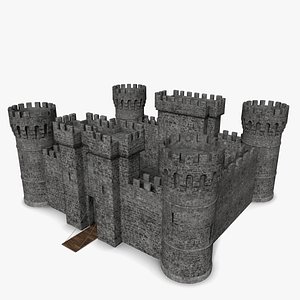 Medieval Castle Tower 3d Model