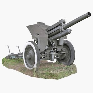 Old Russian Cannon 2 3D model