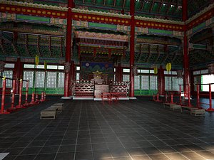 Gyeongbokgung Palace - Geunjeongjeon Hall  high details 3D