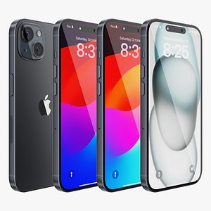 iPhone 15 Black 3D model