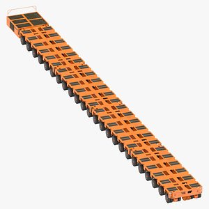 24 Axle Lines Modular Transporter Goldhofer Orange