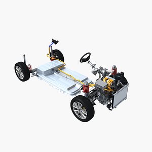 Electric Car Chassis 3D model