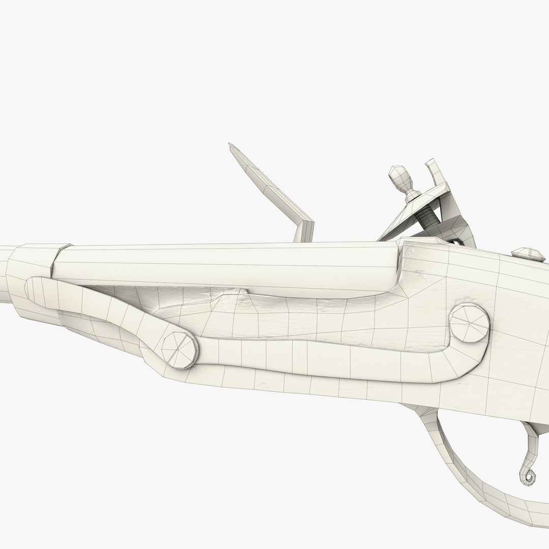Flintlock pistol 3D | 1148786 | TurboSquid