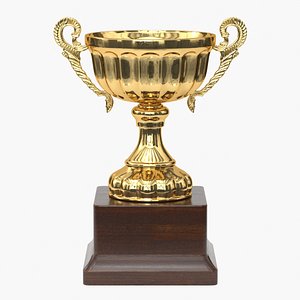 3D realistic trophy cup 2