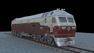 3D DF4D Chinese Diesel Locomotive  Dongfeng4D