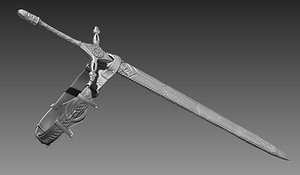 sword zbrush 3d obj
