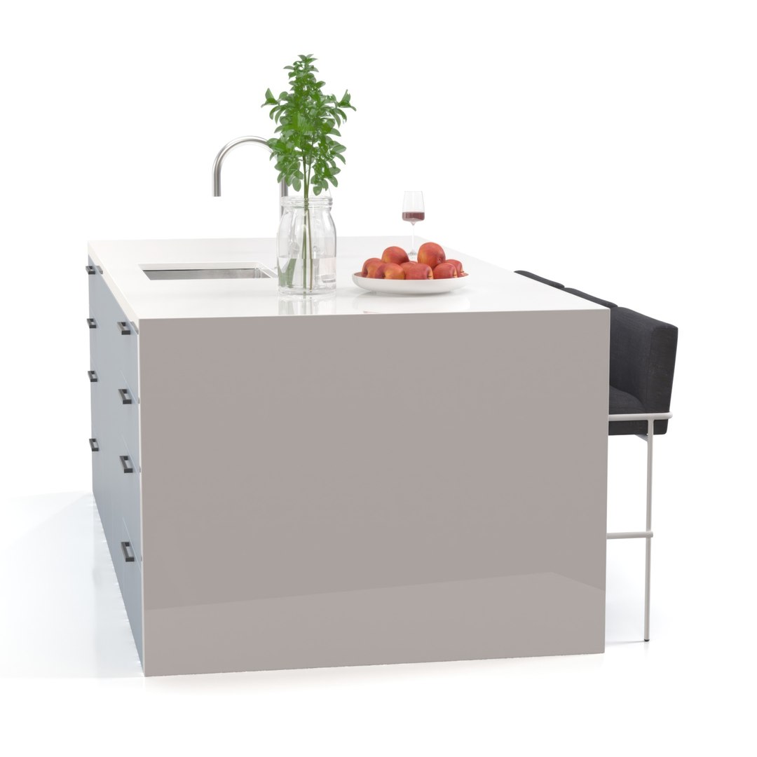 Kitchen Island Countertop 06 Model - TurboSquid 2205518