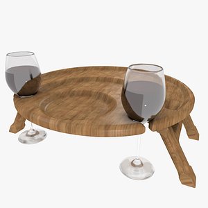 Wooden wine table