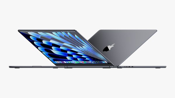 3D model Apple MacBook Air 15 inch Midnight 2023 With Magic 