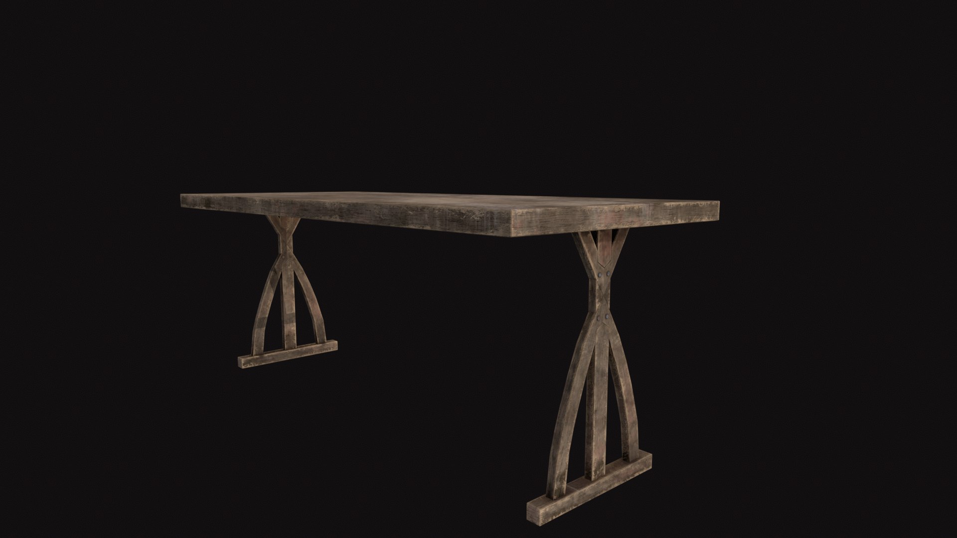3D Medieval Table V5 - TurboSquid 2318714