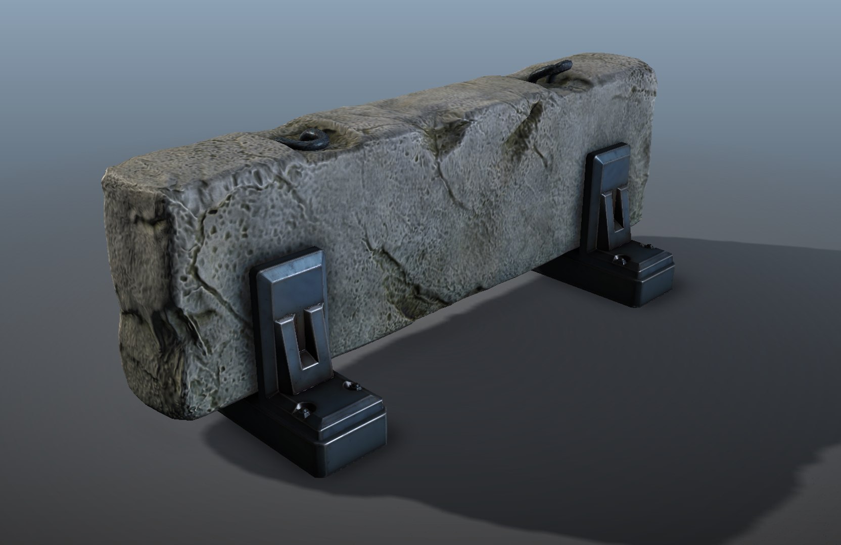 sci-fi roadblock - games 3d model