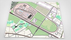 3D model Japan Safe Driving Center Central Safety Training Center