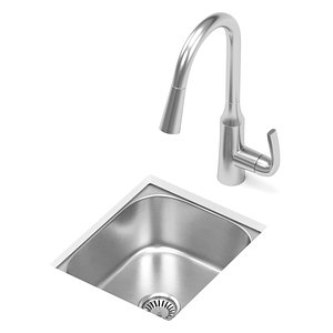 3D MOEN kitchen sink