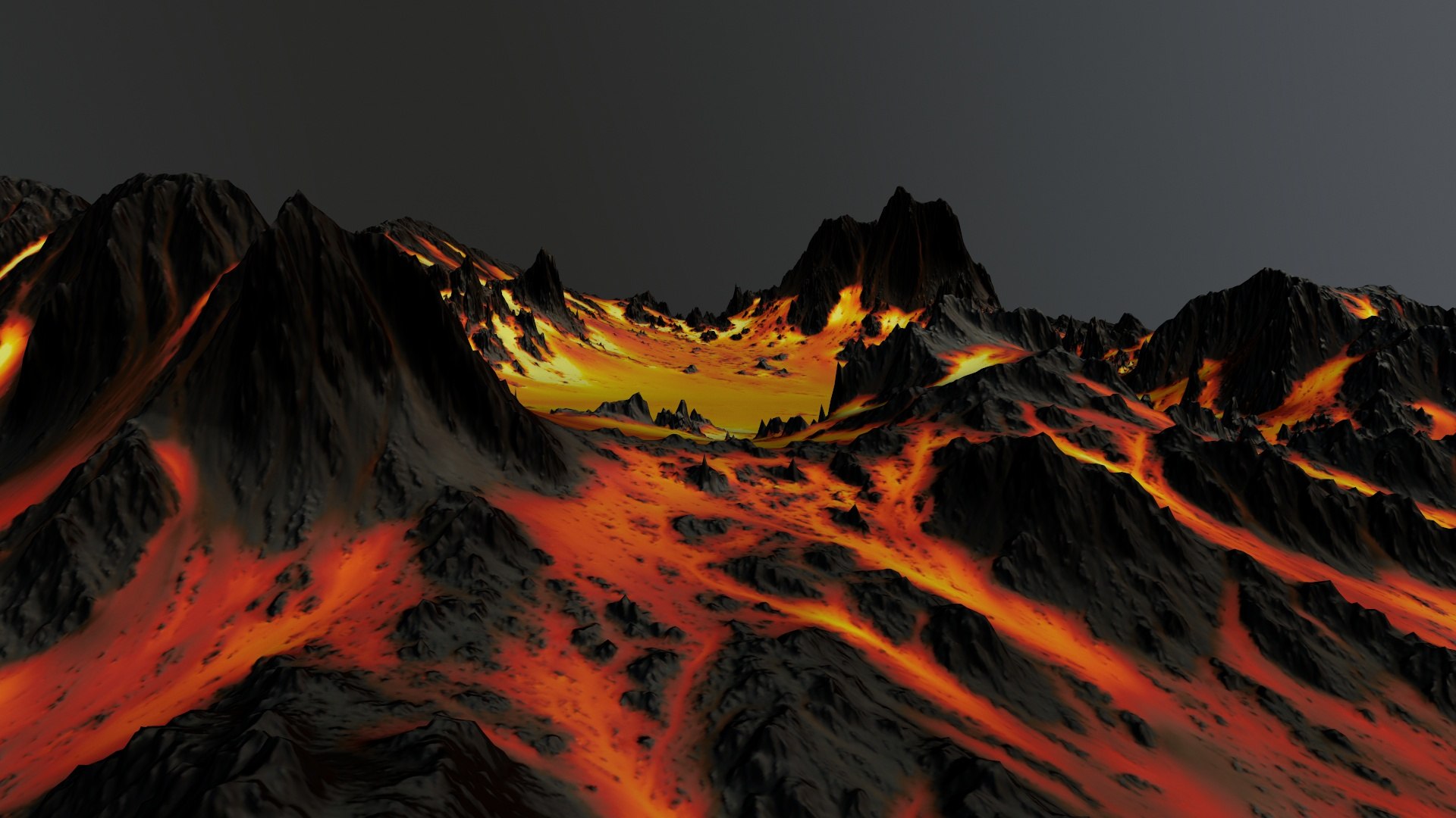 Volcano Terrain 3D Model - TurboSquid 1802532