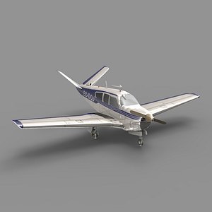 BEECH Aircraft Airplane 3D model