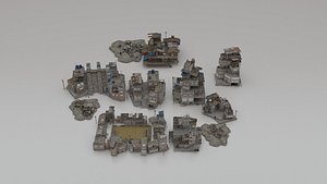 3D Modern Architectural Environment 3D Model model