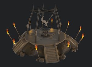 stone altar 3D model