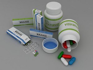 pills capsules nasal 3d 3ds