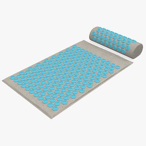 Therapy Acupressure Mat and Pillow Blue