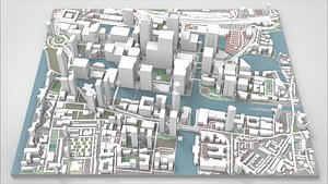 Cityscape London Business District Canary Wharf England