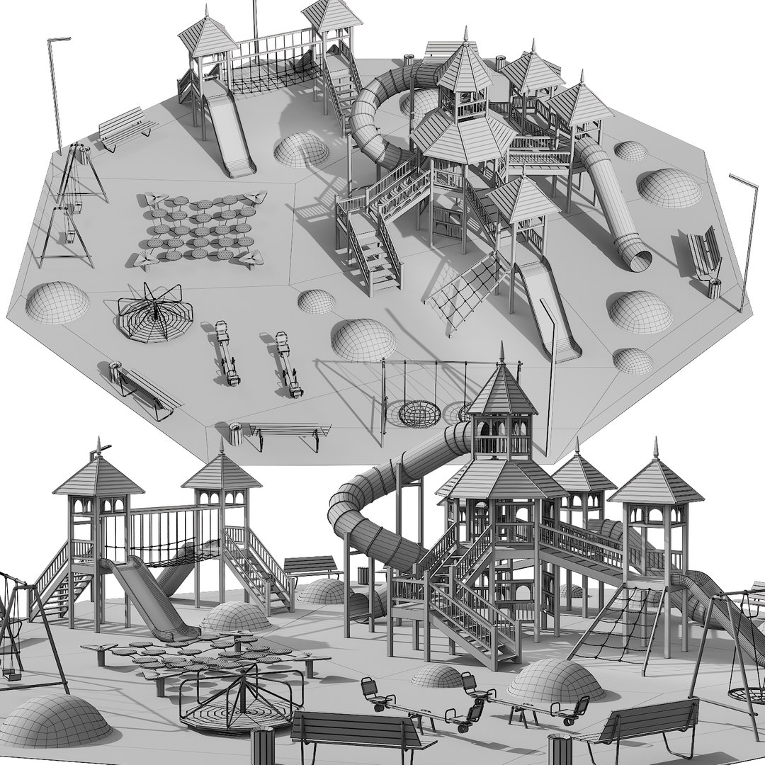 Playground 3D Model - TurboSquid 1971025