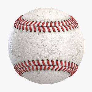 Dirty Baseball Ball 3D