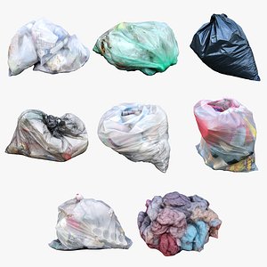 3D garbage bag model