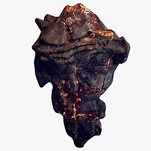 Floating Island With The Volcano